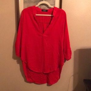 Red tunic blouse!